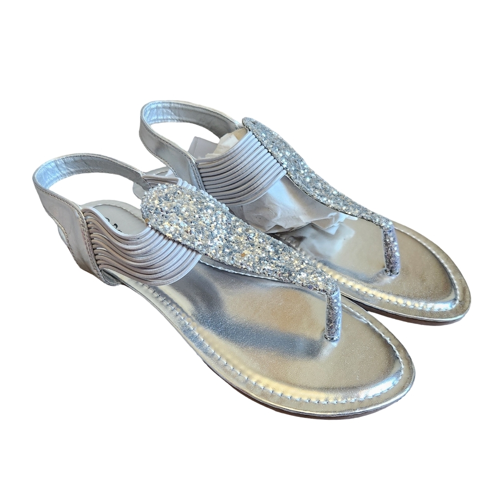 NWT Dream Pairs Chunky Sprakle Glitter Sandal 9 Boutique Wedding Prom Dance